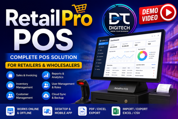 RetailPro POS by DigiTech – The Smart POS Solution for Modern Retailers & Wholesalers